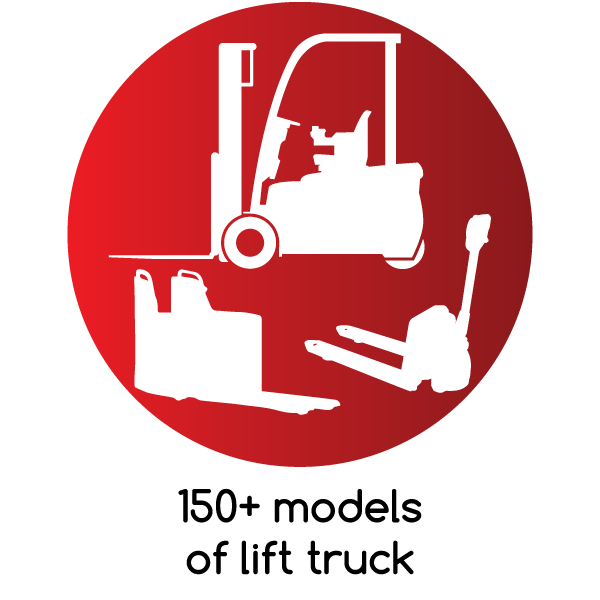 150+ models of lift truck